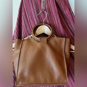Italian pebbled leather handbag - 2 for 1